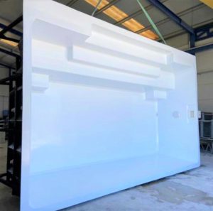 piscina poliester en Murcia 5,50 x 3,30 x 1,35